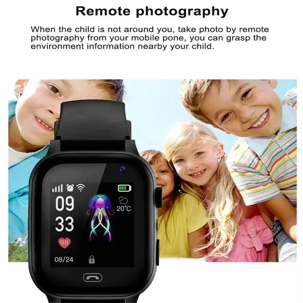 Kids Phone Smartwatch, S30 Camera Wristwatch with Listed SOS Calling, SIM Card Support, Alarm Clock and App Setup for Everyday Family Check-Ins