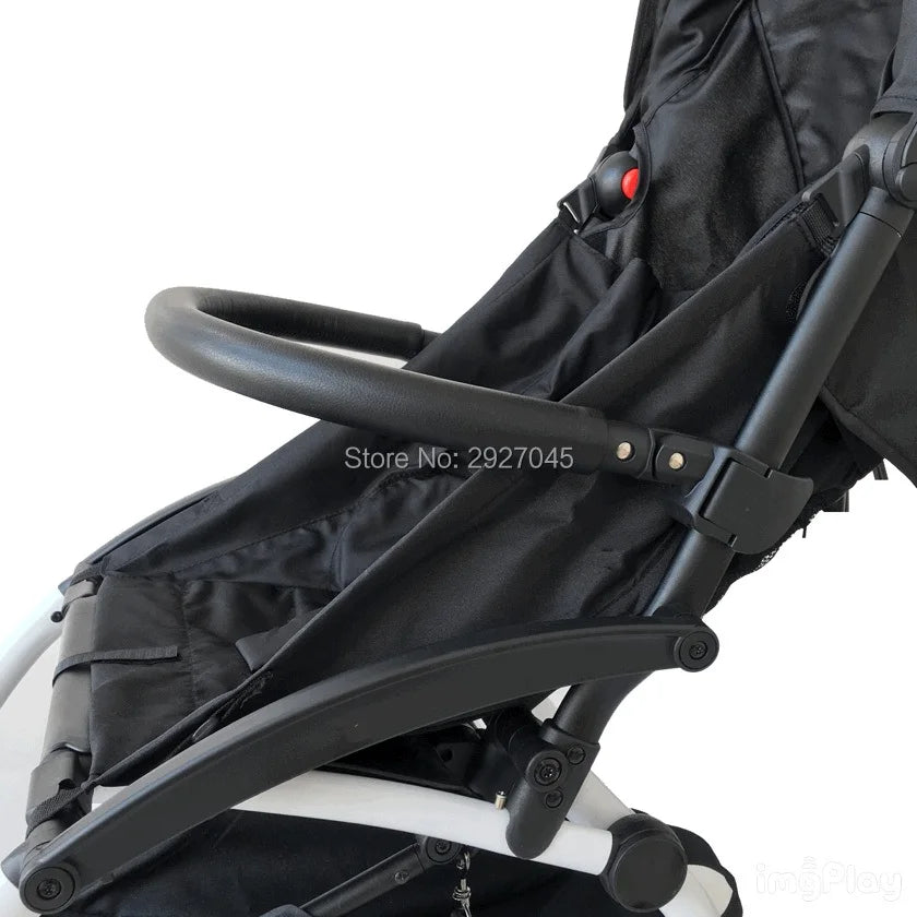 Stroller Armrest and Footrest Set by MomTan, 21 x 32 cm Footboard with PU Leather or EVA Bumper Bar for Compatible YOYO, YOYO2 and YOYO3 Frames