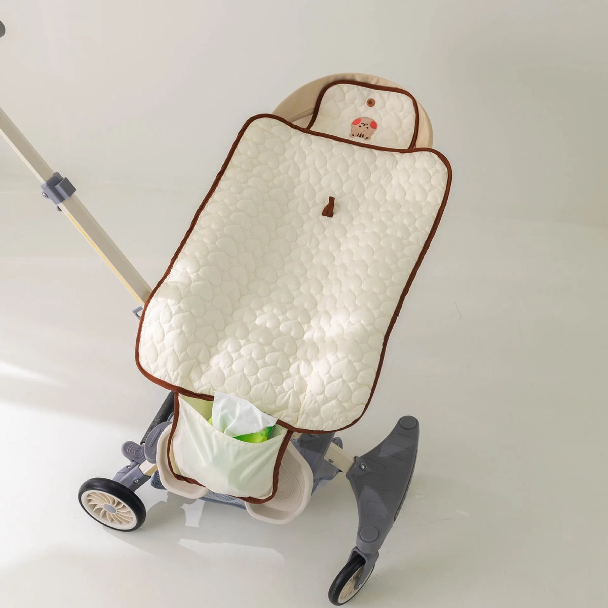 Diaper Changing Pad with Storage Pocket, PANGDUBE Foldable Waterproof Baby Changing Mat for Travel and Everyday Diaper Care in Animal Designs