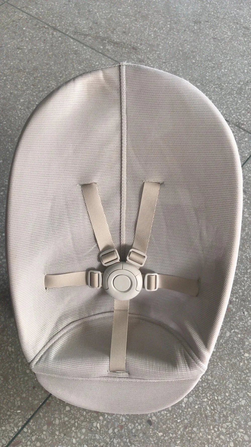 Nomi Baby Seat Harness in Beige, Adjustable Replacement Safety Straps for Compatible Newborn Set or High Chair Seating, Nylon Baby Chair Accessory