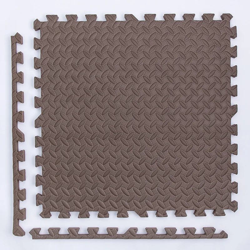 Interlocking Foam Play Mat Tiles for Kids, 1 cm Thick Textured Puzzle Floor Padding in 4, 8, 16 or 20 Pieces for Indoor Playrooms