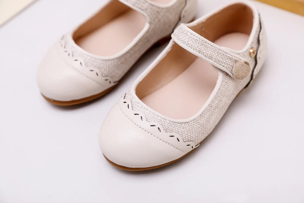 Children Dress Flats in Classic Loafer and T-Strap Styles, Beige Occasion Shoes for Boys and Girls, Weddings, Parties and Family Photos