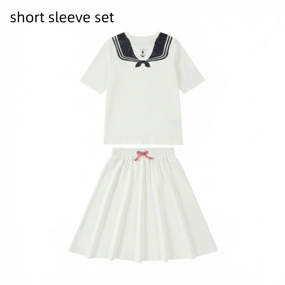 Kids Sailor Outfits in Cotton Jersey, Nautical Dresses, Polo Shirts and Shorts Sets for Boys, Girls and Babies, Summer Sibling Photo Styles