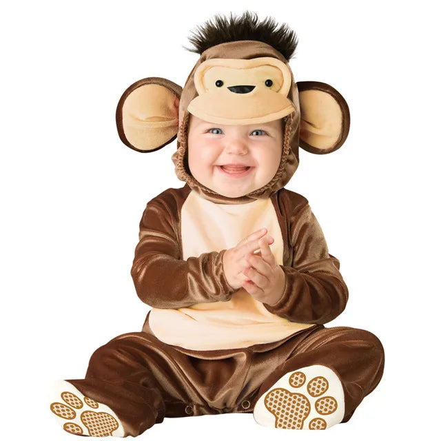 Infant Animal Dress Up Rompers with Hooded Lion, Owl and More Character Styles, Baby and Toddler Costume Outfits for Halloween and Holiday Photos