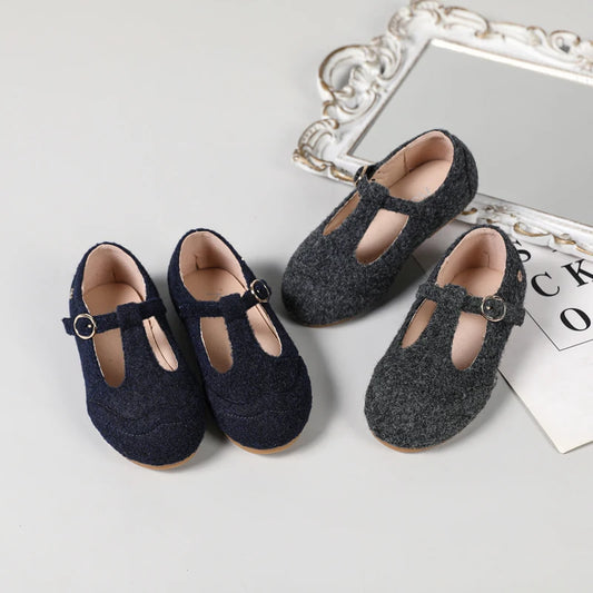 Children's Gray and Navy Dress Shoes, Mary Jane, T-Bar and Lace-Up Oxford Styles for Boys and Girls, Birthday Parties and Family Photos