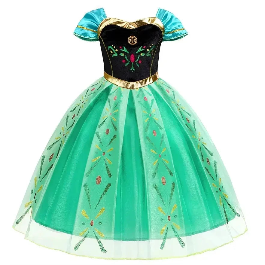 Princess Dress-Up Costumes for Girls with Mermaid and Fairy-Tale Style Options, Cotton-Blend Outfits for Birthdays, Halloween and Pretend Play