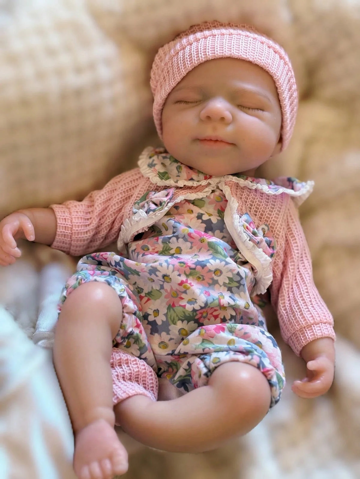 Handmade Reborn Baby Doll, 13-Inch Pascale Full Body Soft Silicone Girl with Hand-Painted Details and Open-Mouth Design for Gentle Collecting