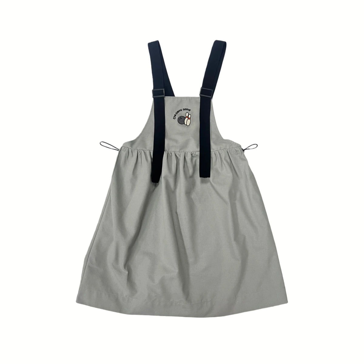 Grey Denim Matching Kids Outfits with Black Tees and Polo Tops, Strap Jumpers, Skirts, Shorts and Baby Romper Options for Family Photos