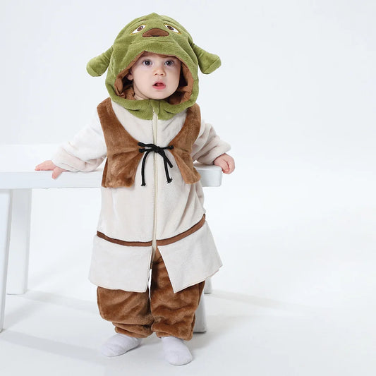 Baby Monster Costume Jumpsuit for Infants and Toddlers, Cute Kigurumi Onesie for Halloween Dress-Up, Cosplay and Family Photos, Sizes 3M–3T