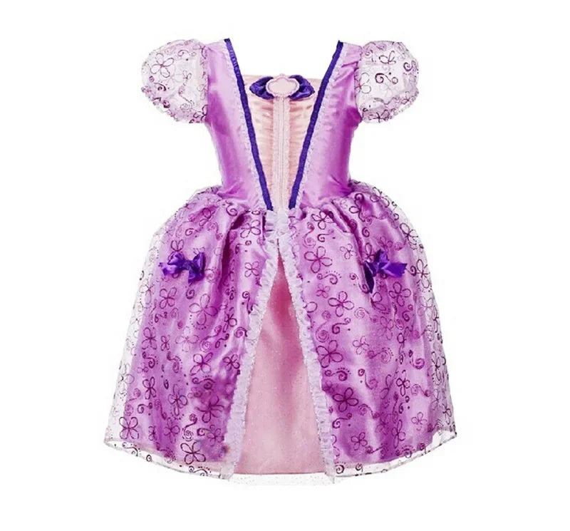 Princess Dress-Up Costumes for Girls with Mermaid and Fairy-Tale Style Options, Cotton-Blend Outfits for Birthdays, Halloween and Pretend Play