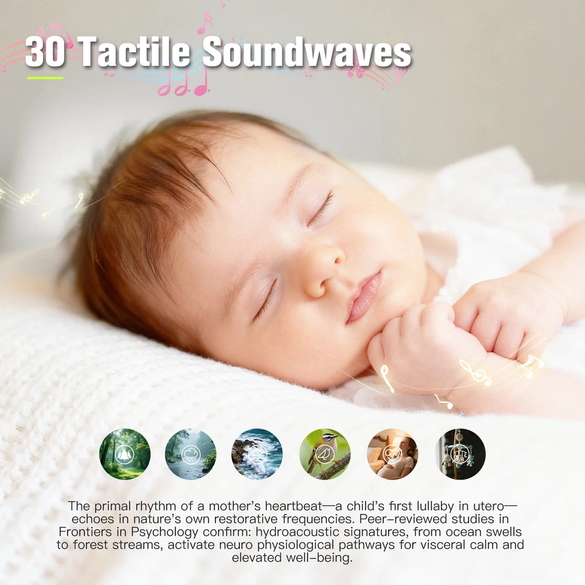 Owl Baby Sound Machine with Cry Sensor, 30 Soothing Sounds, Breathing Night Light and 30/60/90-Minute Timer, USB-C Rechargeable for Nursery & Travel