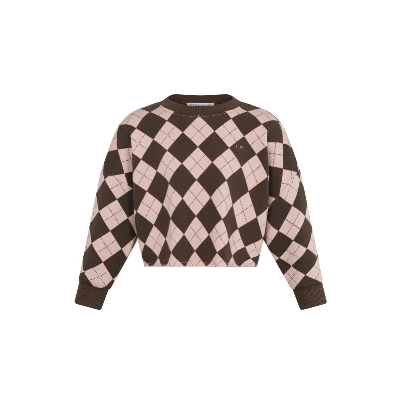 Kids Argyle and Embroidered Outfits with Long-Sleeve Tops, Sweatshirt and Pants Set Options for Toddler and Child Casual Looks, Sizes 18M–12Y
