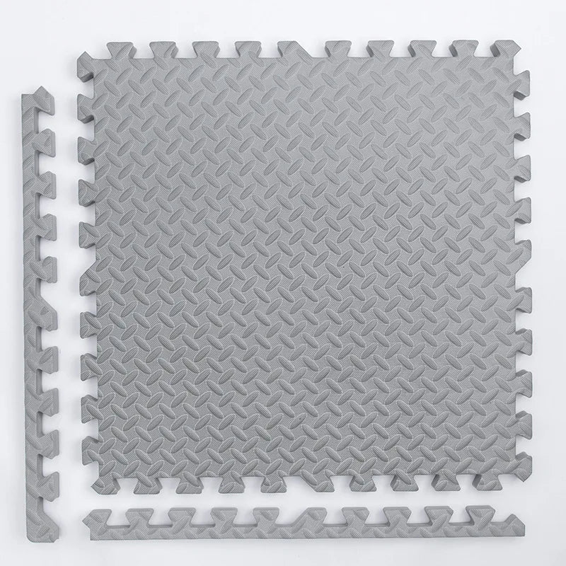 Interlocking Foam Play Mat Tiles for Kids, 1 cm Thick Textured Puzzle Floor Padding in 4, 8, 16 or 20 Pieces for Indoor Playrooms