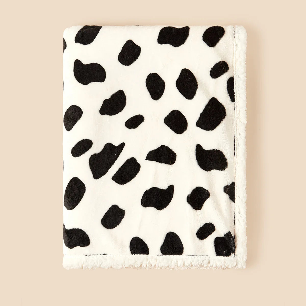 Plush Baby Blanket with Teddy Bear Print and Fleece-Style Reverse, Cozy Winter Wrap for Supervised Cuddles and Baby Shower Gifts