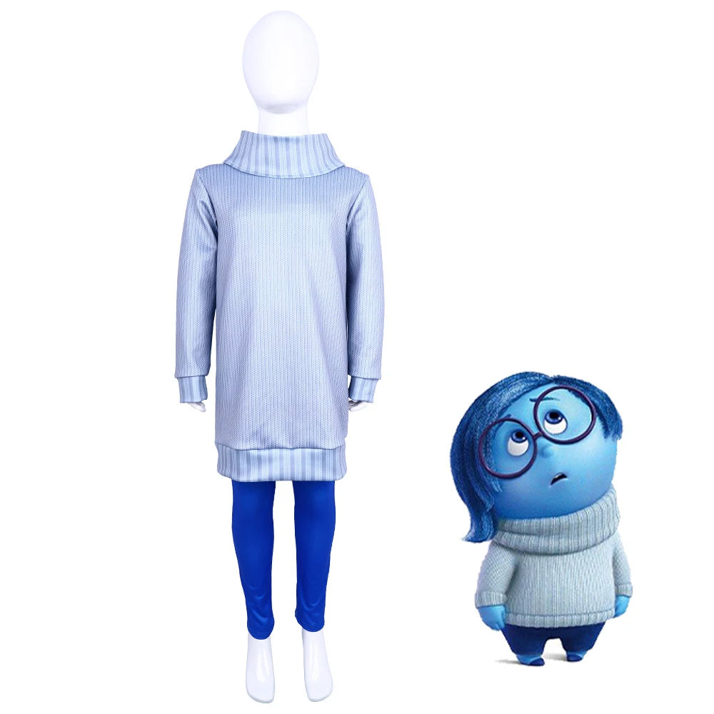 Inside Out Inspired Character Costume for Kids and Adults, Joy, Anger, Anxiety and More Options for Halloween, Cosplay and Stage Dress-Up