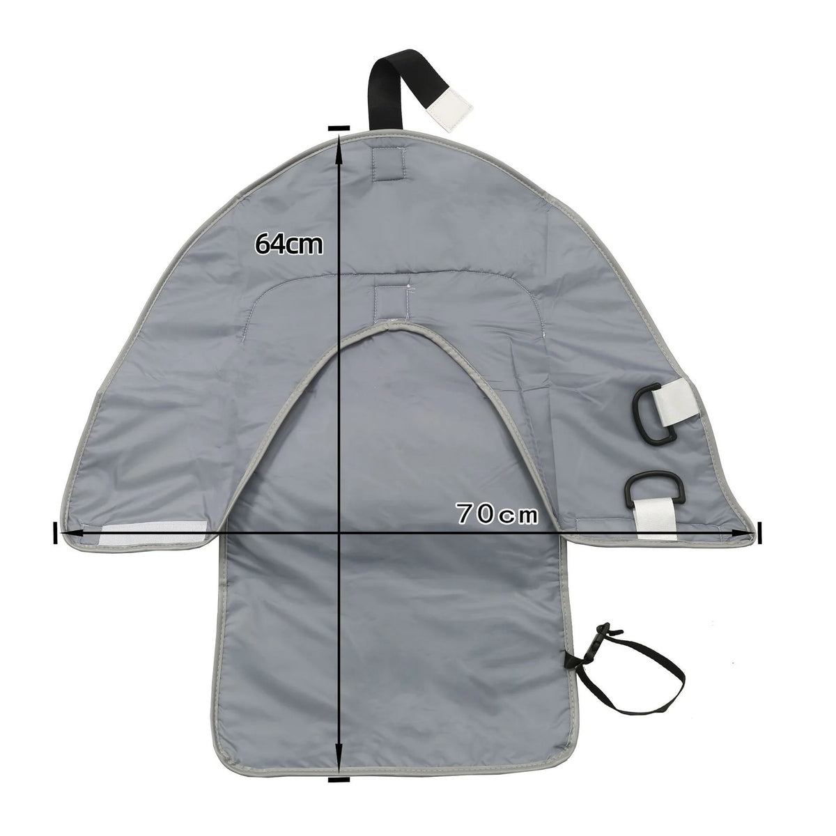 Portable Diaper Changing Mat 64 x 70 cm in Oxford Fabric and Tarpaulin, Waterproof Foldable Baby Change Pad for Diaper Bags and Everyday Outings