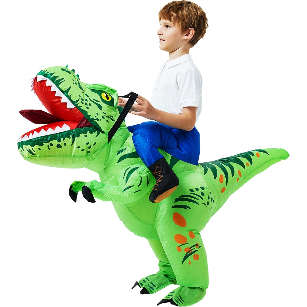 Kids Inflatable Animal Costume with Fan and Battery Case, Character Dress-Up Styles for Halloween, Purim and Themed Birthday Parties