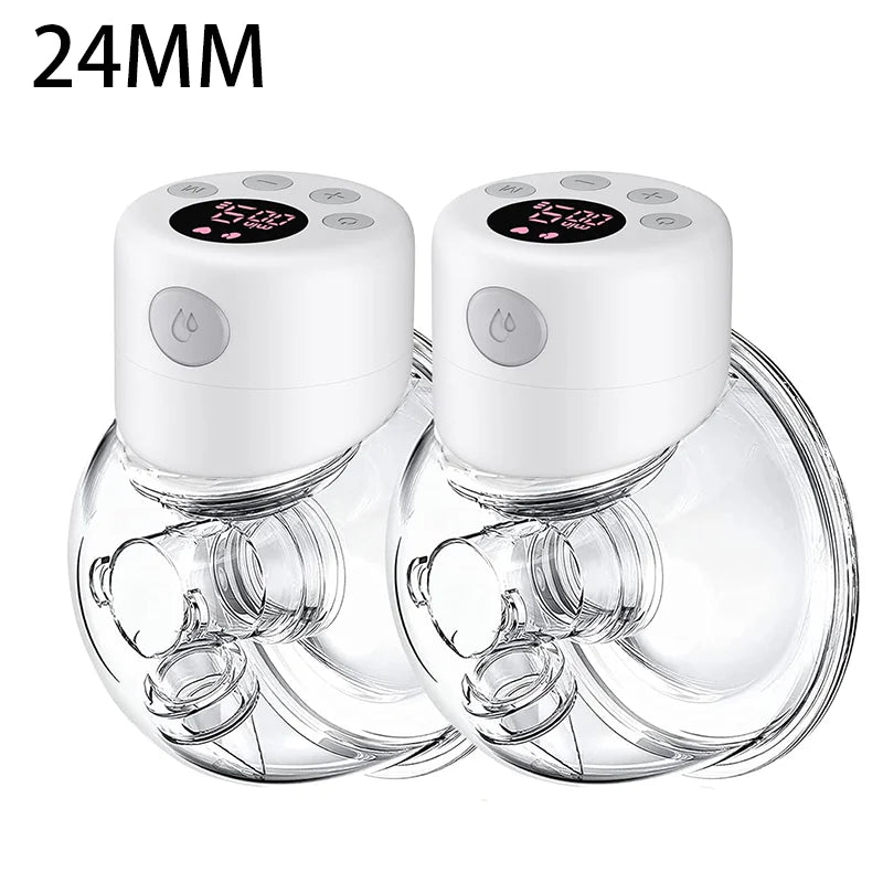 Hands-Free Electric Breast Pump, BornBL S12 Single or Double Portable Milk Expression Design with 24 mm or 27 mm Options for Nursing Moms