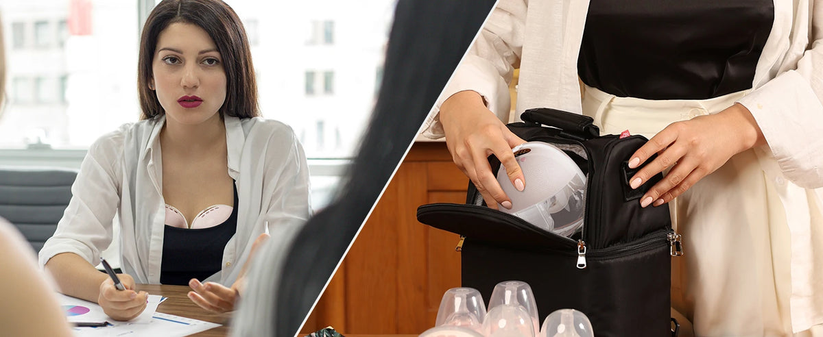 Wearable Electric Breast Pump with LED Display, NCVI 8131 Hands-Free Design with 4 Modes, 9 Suction Levels and 19/21/24 mm Flange Sizes