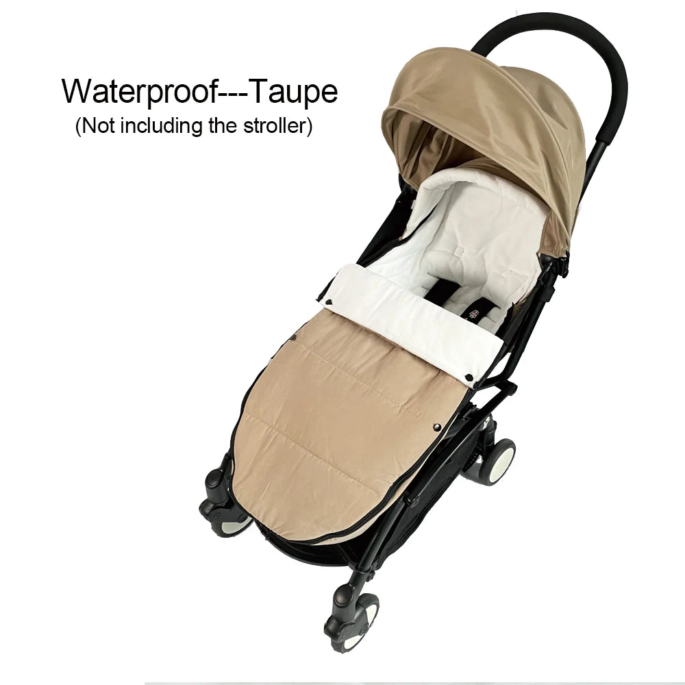 Waterproof Stroller Footmuff with Polar Fleece Lining for YOYO and Bugaboo, Windproof Winter Cover with Storage Bag and Optional Extra Quilt
