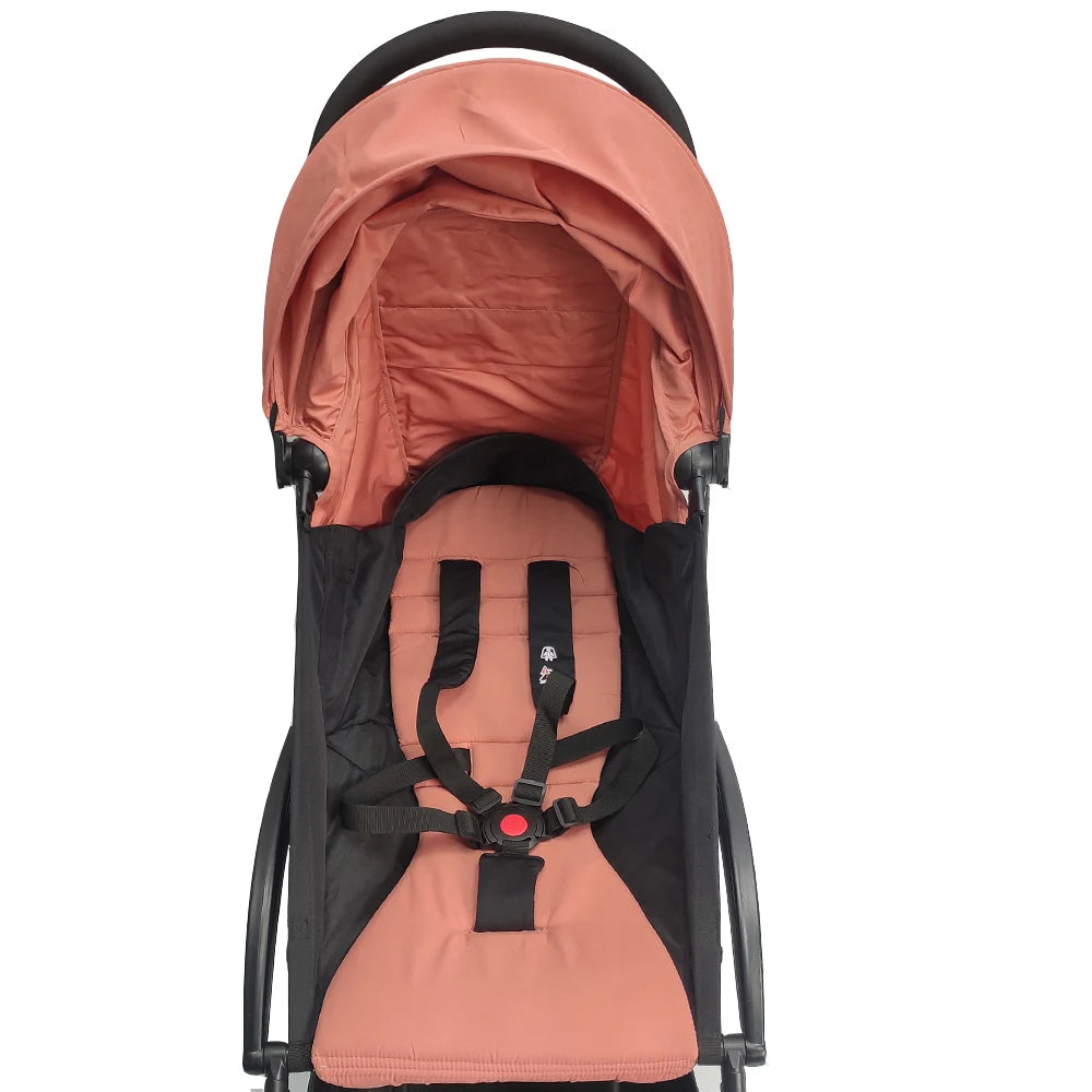 Stroller Canopy Fabric and Seat Cushion Set by COLU KID for Babyzen YOYO and YOYO2, Removable Washable Peach Skin Cloth in Five Color Options