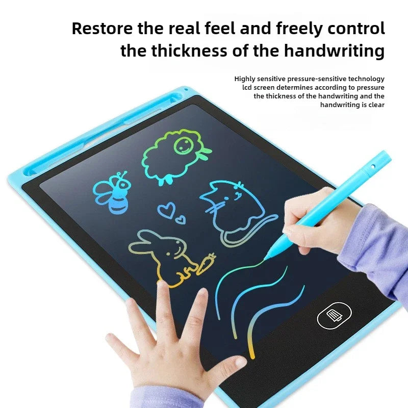Large-Screen LCD Drawing Tablet for Kids, 16 or 20 Inch Reusable Color Writing Board with Stylus for Doodles, Letters and Math Practice