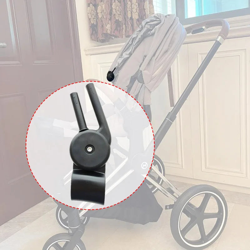 Stroller Canopy Connector Clip Compatible with Cybex Mios 2/3 and Priam 3/4, Adjustable Replacement Sunshade Rod Clamp with Left or Right Options