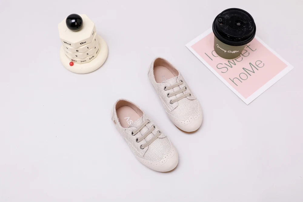 Children Dress Flats in Classic Loafer and T-Strap Styles, Beige Occasion Shoes for Boys and Girls, Weddings, Parties and Family Photos