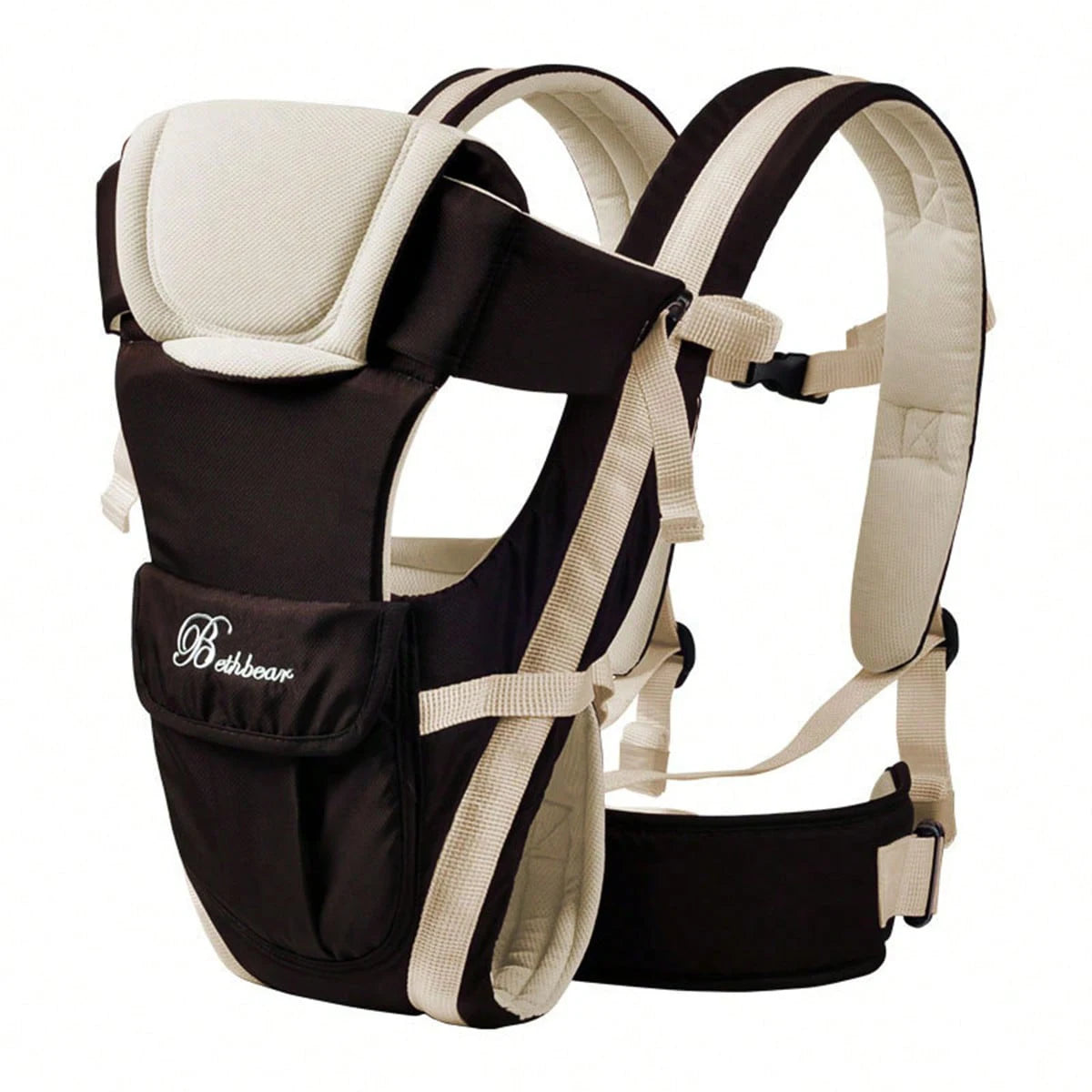 4-in-1 Baby Carrier with Adjustable Shoulder Straps and Buckle Fastenings, Structured Babywearing Carrier in Four Colors for Family Outings