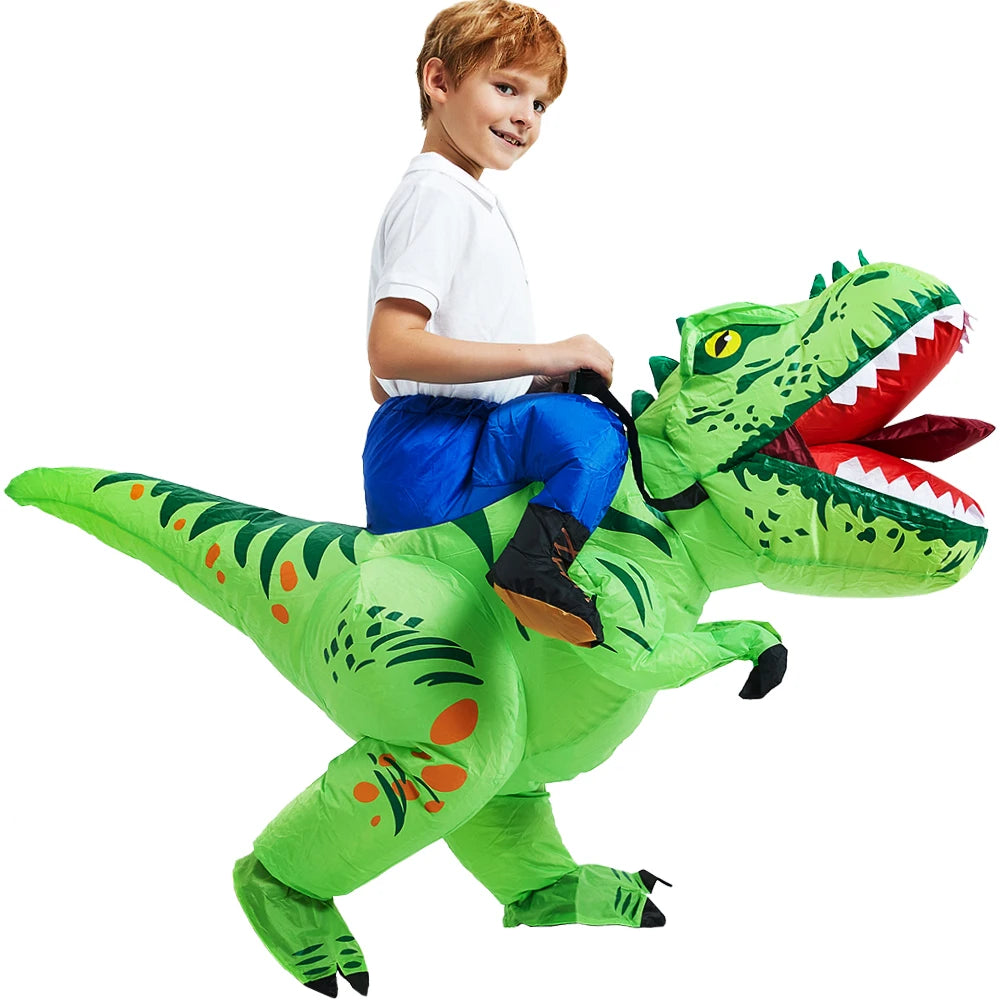 Kids Inflatable Animal Costume with Fan and Battery Case, Character Dress-Up Styles for Halloween, Purim and Themed Birthday Parties