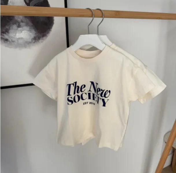 Kids Graphic Summer Clothing with Short-Sleeve T-Shirts, Sporty Shorts and T-Shirt Dress Options, Colorful Casual Styles for Boys and Girls