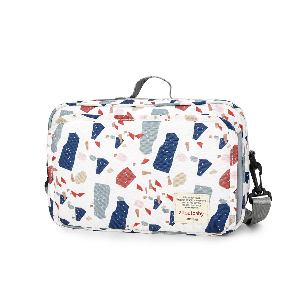 Baby Diaper Bag Wet Dry Storage Pouch with Printed Designs, Reusable Organizer for Diaper Changes, Baby Essentials and Everyday Outings