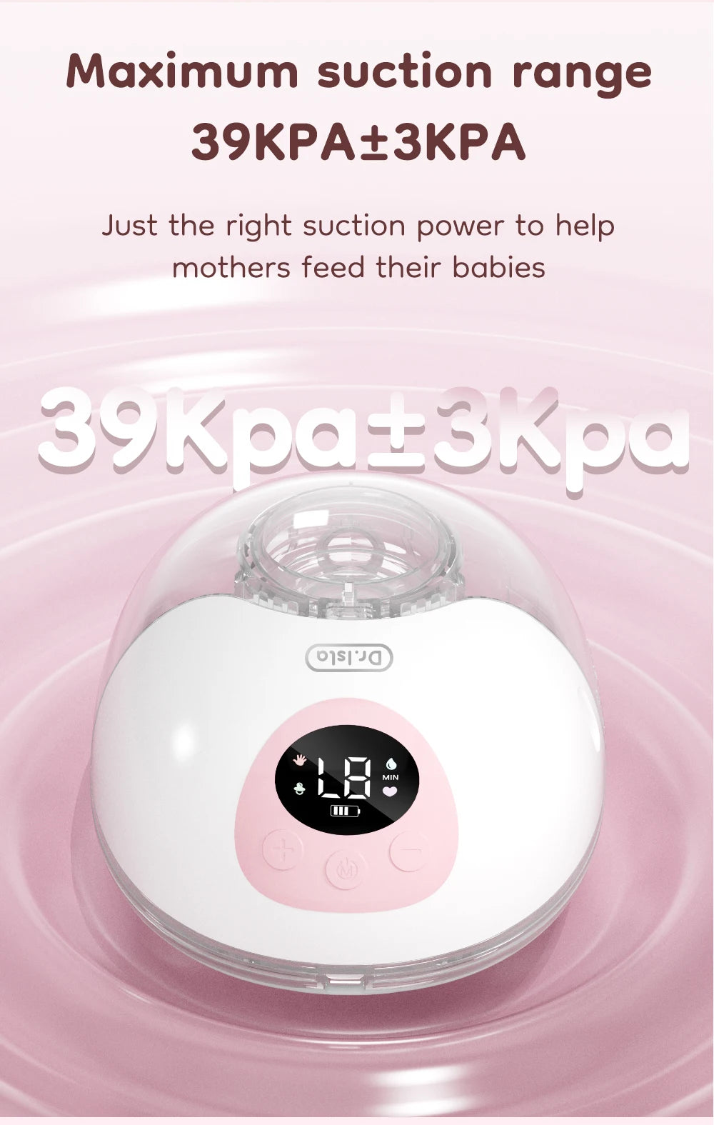 In-Bra Wearable Breast Pump by MAMIJOY EB50/EB50D, 4 Modes and 36 Levels, Rechargeable Hands-Free Design with Single or Double Options