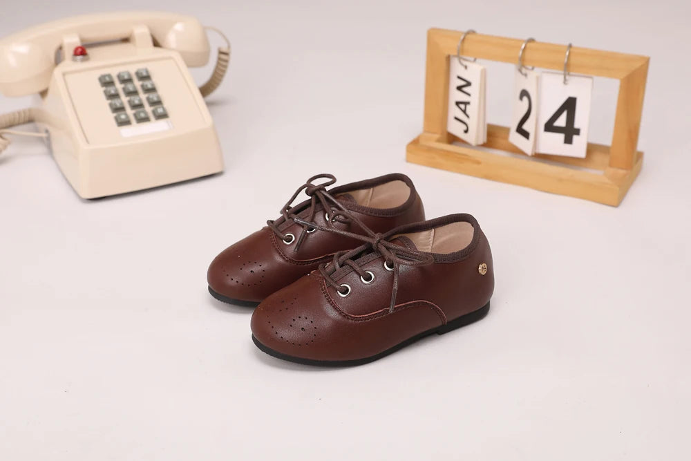 Toddler Dress Shoes for Boys and Girls, AS Classic Oxford, Loafer, Mary Jane and T-Bar Flats for Weddings, Parties and Family Photos