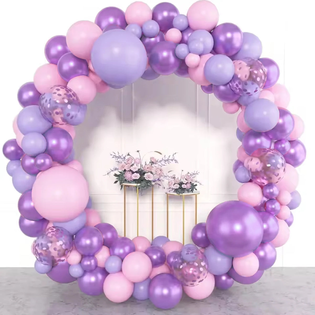 Sand White and Gold Balloon Arch Kit with Mixed-Size Balloons for DIY Wedding Garlands, Bridal Showers, Baptisms and Birthday Party Decor