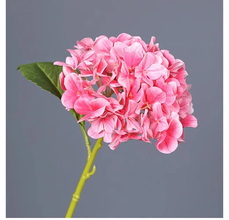 Real Touch Artificial Hydrangea Flowers, 10-Piece Latex Film Floral Set for Bridal Bouquets, Wedding Centerpieces and Home Decor