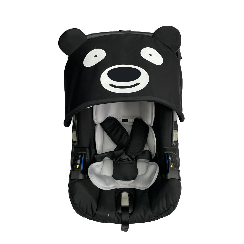 Stroller Fabric Refresh Kit by COLU KID with Seat Cushion Cover and Sunshade, Color Options for Doona and FooFoo Designs, Check Model Fit