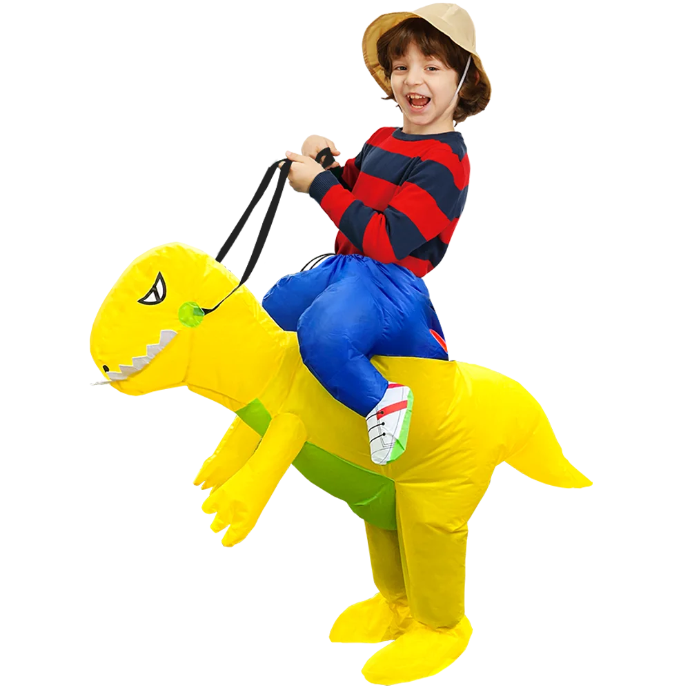 Kids Inflatable Animal Costume with Fan and Battery Case, Character Dress-Up Styles for Halloween, Purim and Themed Birthday Parties