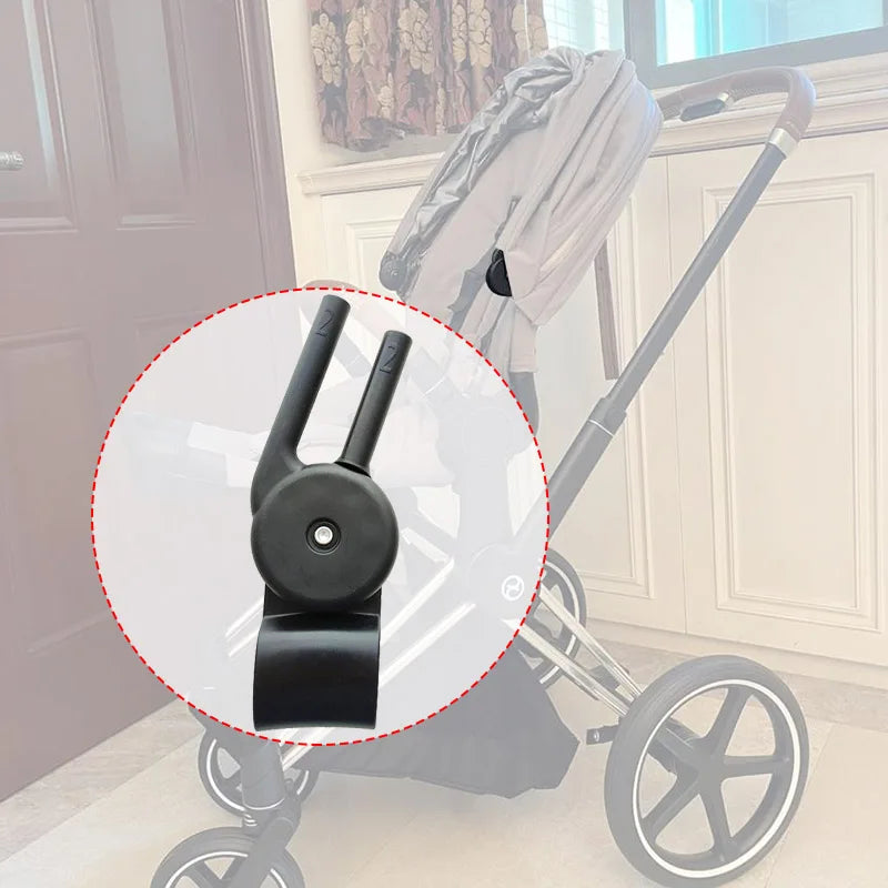 Stroller Canopy Connector Clip Compatible with Cybex Mios 2/3 and Priam 3/4, Adjustable Replacement Sunshade Rod Clamp with Left or Right Options