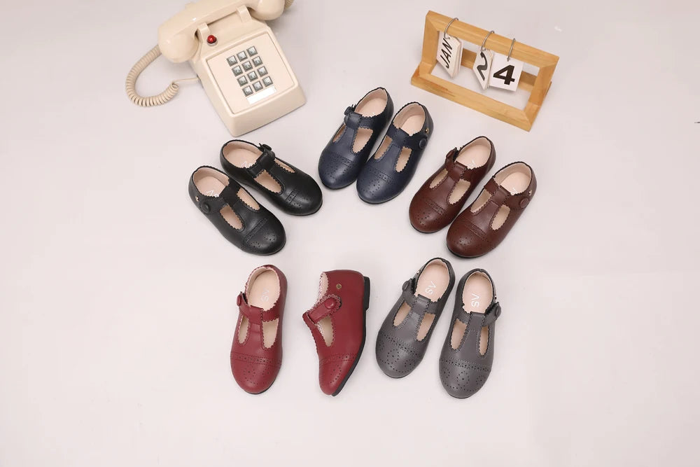 Toddler Dress Shoes for Boys and Girls, AS Classic Oxford, Loafer, Mary Jane and T-Bar Flats for Weddings, Parties and Family Photos