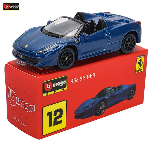 Bburago Ferrari Model Car, 1:64 Scale Diecast Metal Collectible with Daytona SP3, 488 GTB, F50 and More Sports Car Options for Display and Gifts