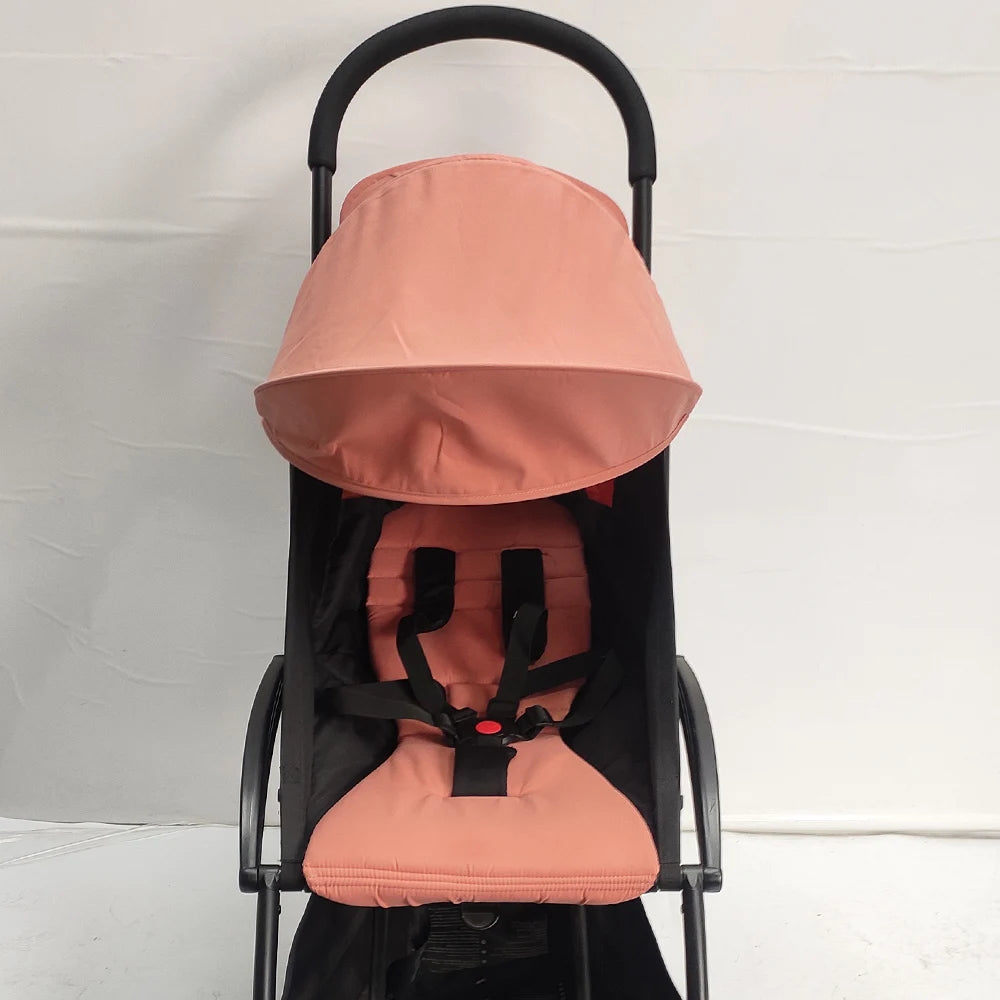 Stroller Canopy Fabric and Seat Cushion Set by COLU KID for Babyzen YOYO and YOYO2, Removable Washable Peach Skin Cloth in Five Color Options