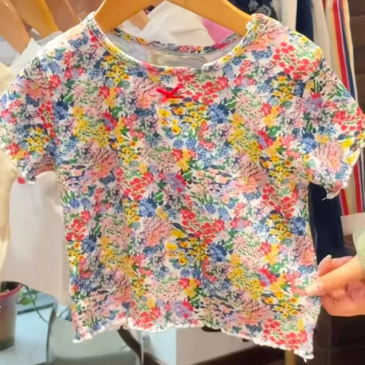 Kids Summer Clothing with Printed Cotton T-Shirts, Short Sleeve Tops and Girls Dress Options for Toddler Playdates, Vacation and Everyday Outfits