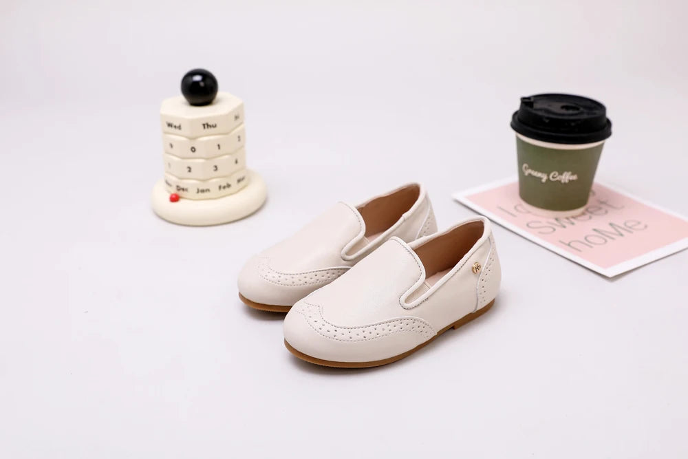 Pastel Kids Dress Shoes for Boys and Girls, Mary Jane Flats, Lace-Up Oxfords and Slip-On Styles for Weddings, Birthday Parties and Family Photos