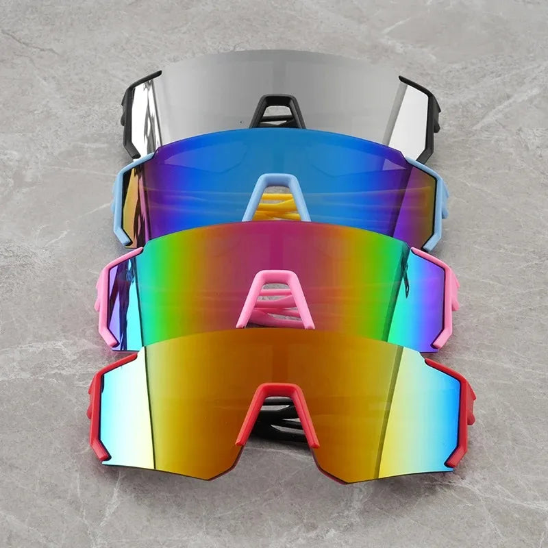 Children’s Shield Sunglasses with Colorful Mirrored-Look Lens and Sporty Wraparound Styling, Kids Fashion Shades for Summer Outings and Travel