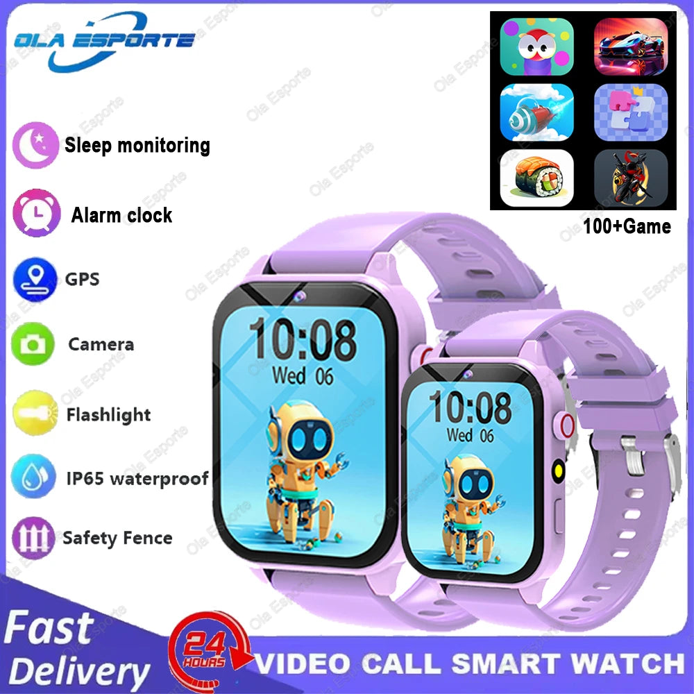 Kids Game Smartwatch HT30 with 18 Games, Camera, 1.83-Inch Screen, Step Counter, Alarm, Calculator and Flashlight in Four Color Choices
