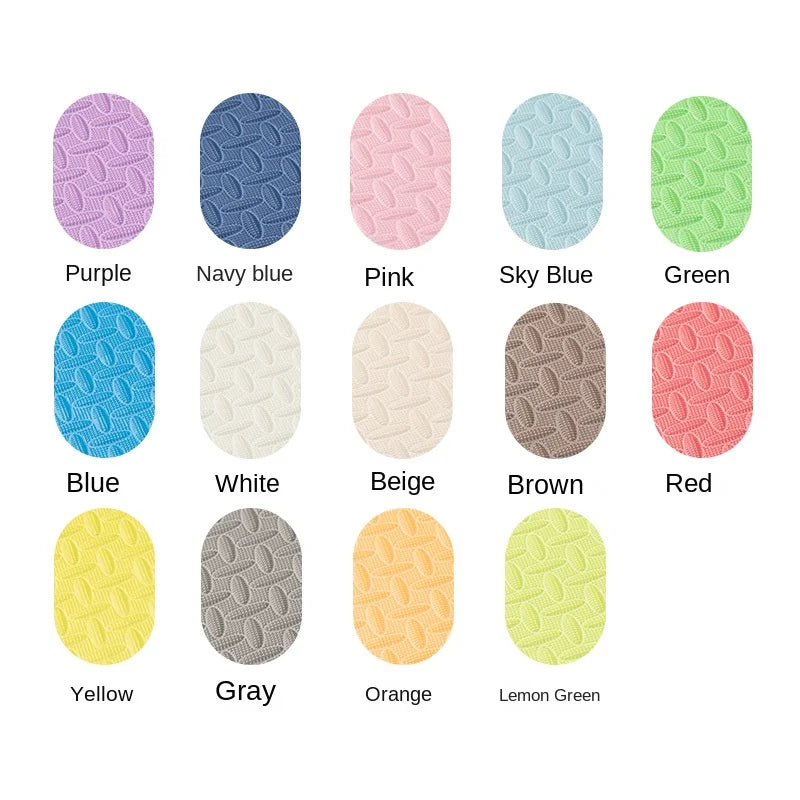 Interlocking Foam Play Mat Tiles for Kids, 1 cm Thick Textured Puzzle Floor Padding in 4, 8, 16 or 20 Pieces for Indoor Playrooms