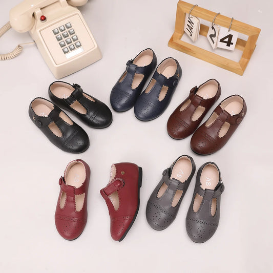 Toddler Dress Shoes for Boys and Girls, AS Classic Oxford, Loafer, Mary Jane and T-Bar Flats for Weddings, Parties and Family Photos