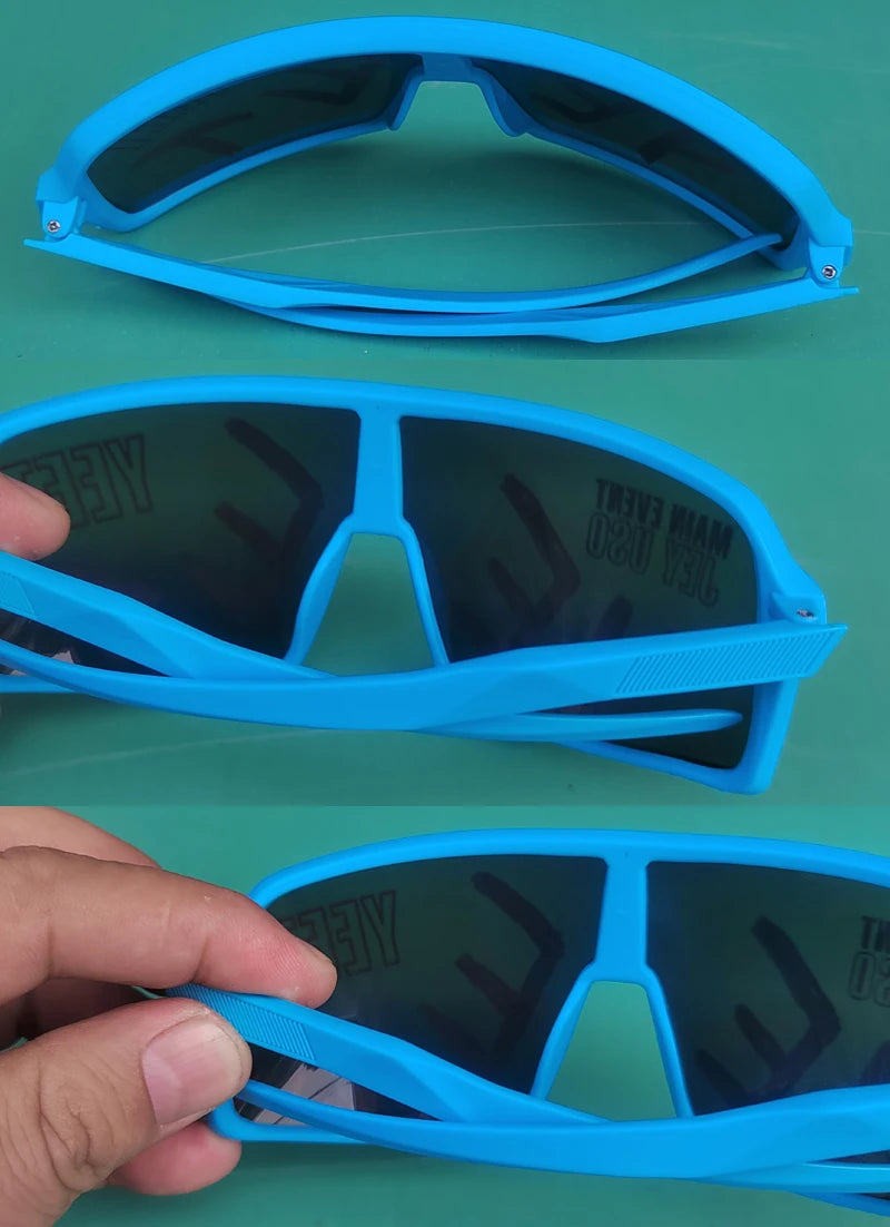 YEET Graphic Sunglasses with Jey Uso Main Event Lettering, Colorful Shield-Style Fan Shades in Children's and Adult Options for Party Outfits