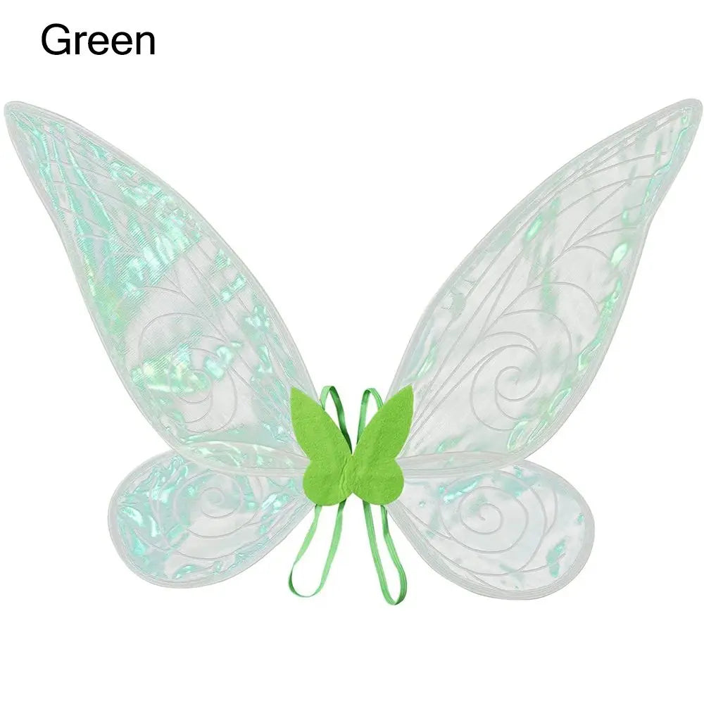 Butterfly Costume Wings with Shimmering Finish and Elastic Shoulder Straps, 60 x 48cm Fairy Dress-Up Accessory for Halloween and Theme Parties